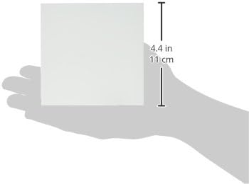 Ampersand Art Supply Wood Gesso Artist Painting Panel: Primed Smooth, 4" x 4", 1-1/2" Cradled Profile