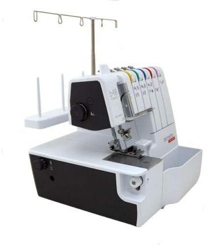 Bernette B48 Funlock Serger Coverstitch Overlock Machine | Heavy Duty Sewing Quilting Performance for Beginners and Professionals | 23 Stitches LED Light 1300 SPM Easy Threading Knife Control