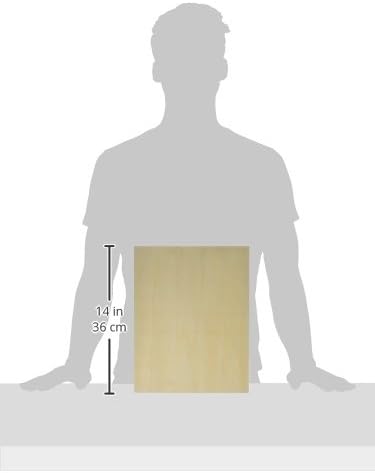 Ampersand Art Supply Unprimed Basswood Artist Panel, 1-1/2" Cradled Profile 11"x14"