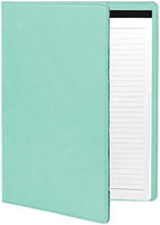 Large 9.5" X 12" Portfolio Notepad, Lineman, Personalized Engraving Included (Teal)