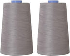 Connecting Threads Essential Cotton Thread 5000 Yard Cone Set of 2 (Grey)