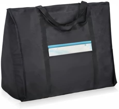 JJRING Dacron Light Weight Art Portfolio Bag, 19.6'' x 25.6'' for 18'' by 24'', Black Carrying Storage Case for Poster, Sketching, and Drawing