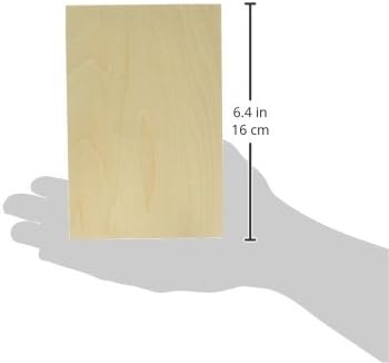 Ampersand Art Supply Unprimed Basswood Artist Panel, 7/8" Cradled Profile 4"x6"