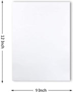 100 Sheets - Watercolor Paper Pads (9"x12") - Premium Thick Pages (220 GSM) - Also Great for Drawing, Finger Painting & Sketching; Easy Tear Design - Natural White; Water Color Paper/Watercolor Pads