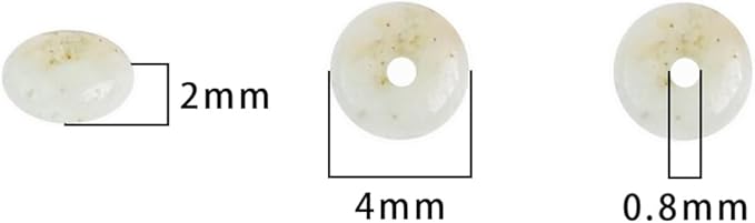 Natural Amazonite Spacer Beads Caps Rondelle Disk Loose Beads for Beading Jewelry Making 4mmx2mm 38cm