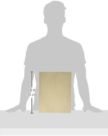 Ampersand Art Supply Unprimed Basswood Artist Panel, 7/8" Cradled Profile, 11 x14