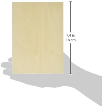 Ampersand Art Supply Unprimed Basswood Artist Panel, 1-1/2" Cradled Profile, 5"x7"