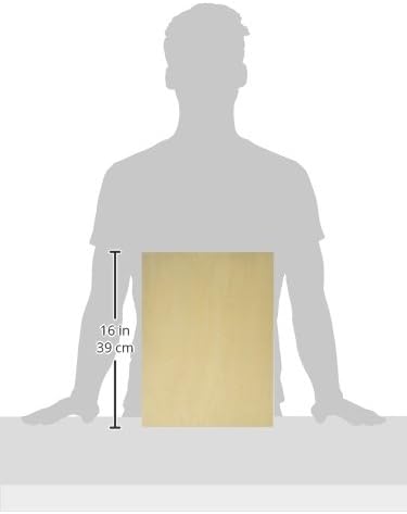 Ampersand Art Supply Unprimed Basswood Artist Panel, 7/8" Cradled Profile, 12"x16"