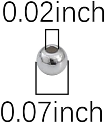 925 Sterling Silver Round Beads 2mm 100pcs for Jewelry Making Findings