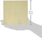 Ampersand Art Supply Unprimed Basswood Artist Panel, 7/8" Cradled Profile 6"x6"