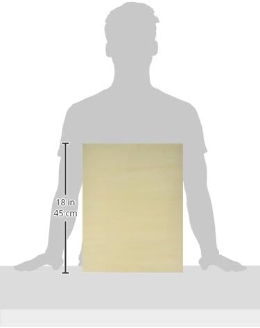 Ampersand Art Supply Unprimed Basswood Artist Panel, 1-1/2" Cradled Profile, 14"x18"