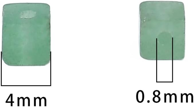 Natural Green Aventurine Square Stone Beads 4x4mm 85pcs Cube Loose Semi Gemstone Beads for Jewelry Making Design