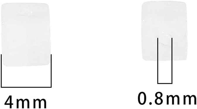 Natural White Agate Square Stone Beads 4x4mm 85pcs Cube Loose Semi Gemstone Beads for Jewelry Making Design