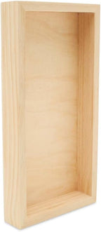 Narrow Wood Canvas 12 x 24 x 1-1/2-inch, Wooden Sign Blanks with Frame for Panoramic Style Photo Display, by Woodpeckers