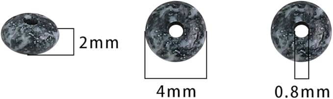 Natural Indian Agate Spacer Beads Caps Rondelle Disk Loose Beads for Beading Jewelry Making 4mmx2mm 38cm