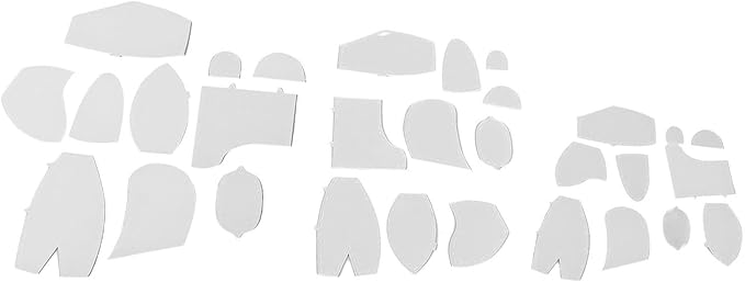 Sanpyl Memory Bear Templates, 30 Pcs Acrylic Sewing Patterns for Beginners, Bear Pattern Template Set