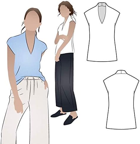 Style Arc Sewing Pattern - Como Knit Top (Sizes 10-22)