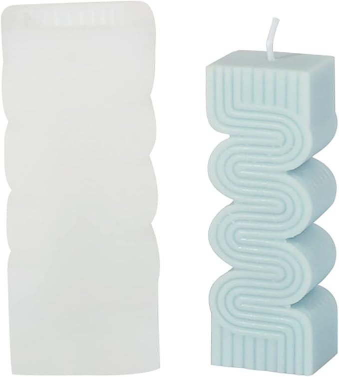 Flower Candle Mold - Cylinder & Irregular Shapes, 3D & Silicone, Resin & Handmade