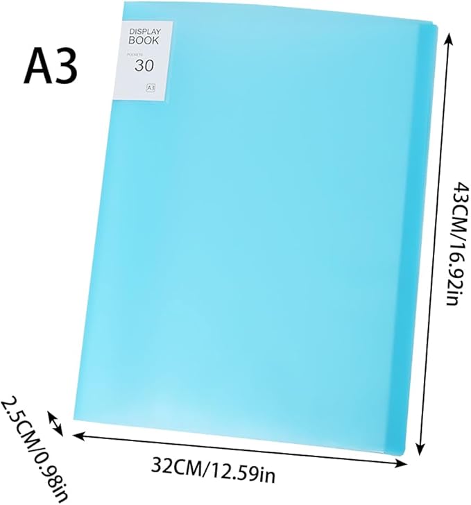 A3 Diamond Pictures Storage Book for Diamond Pictures Kits 30 Pages Diamond Beads Art Painting Portfolio Presentation Storage Book Folder Clear Pockets Pink