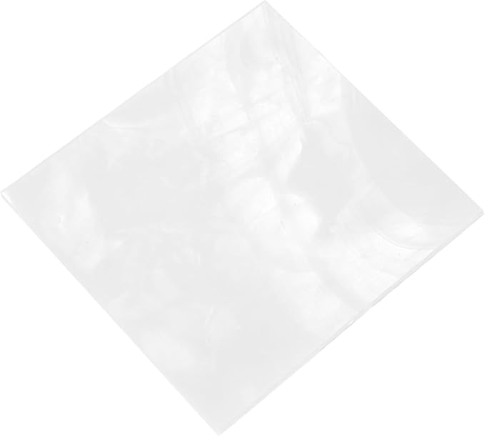 MECCANIXITY Stained Glass Sheet Mosaic Tile 3.9 Inch x 3.9 Inch White Color Stained Glass Sheets for Crafts DIY, Art Project