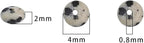 Natural Dalmatian Stone Spacer Beads Caps Rondelle Disk Loose Beads for Beading Jewelry Making 4mmx2mm 38cm