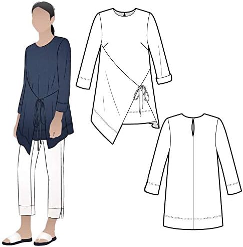Style Arc Sewing Pattern - Bessie Woven Tunic (Sizes 18-30)