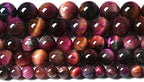 61pcs 6mm Top AAA Natural Tiger Eye Beads for Jewelry Making Rose Red Starry Sky Tiger Eye Stone Round Loose Beads DIY Bracelet Necklace Earrings
