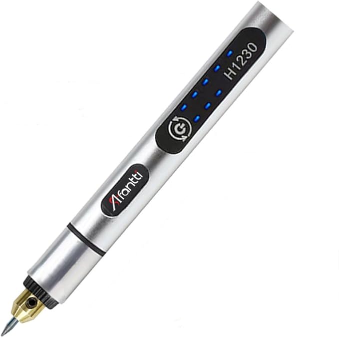 Mini Cordless Engraver Pen Rechargeable Engraving Pen Etching Tool Etcher Kit Set with | Tungsten Carbide Tip | for Metal Glass Wood Plastic