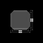 10 Pack Flat Shaker Covers for Card Making - 3.5inch Square Transparent Acetate Sheets for Shaker Cards - Arts & Crafts Projects DIY Scrapbooking Supplies