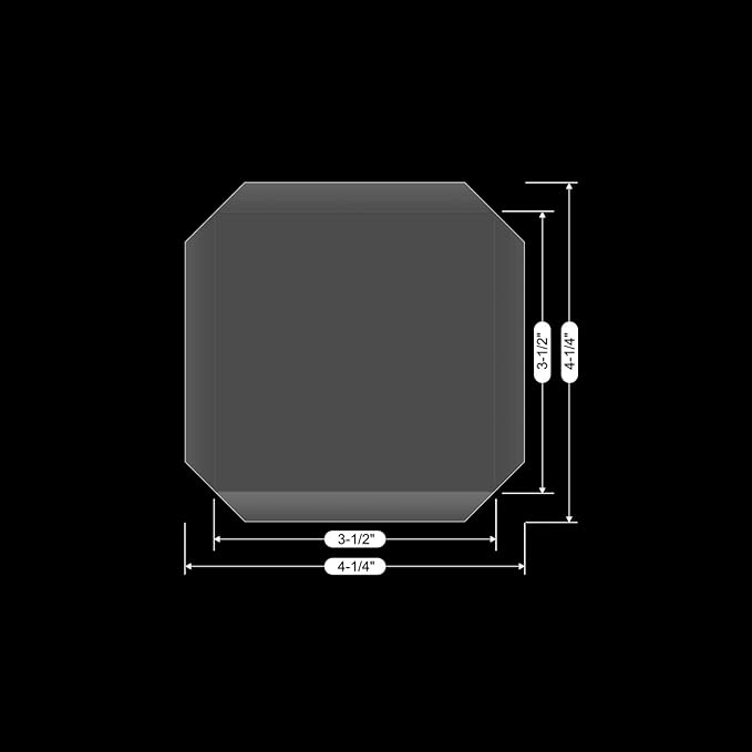 10 Pack Flat Shaker Covers for Card Making - 3.5inch Square Transparent Acetate Sheets for Shaker Cards - Arts & Crafts Projects DIY Scrapbooking Supplies