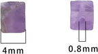 Natural Amethyst Square Stone Beads 4x4mm 85pcs Cube Loose Semi Gemstone Beads for Jewelry Making Design