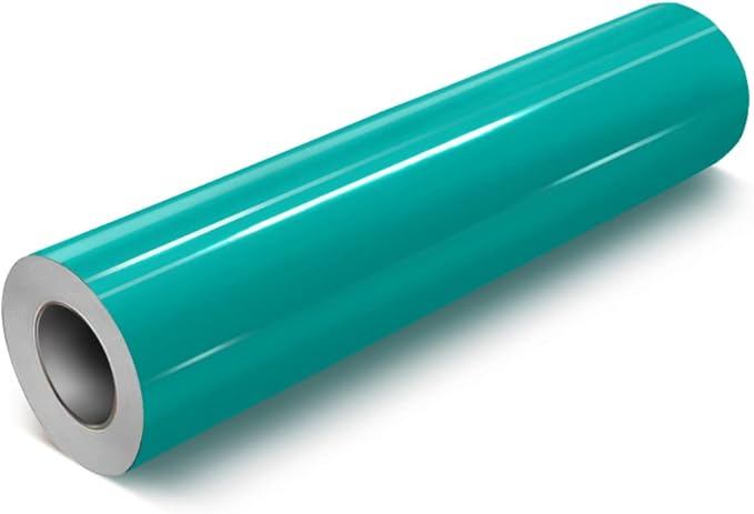 VViViD Turquoise Gloss DECO65 Permanent Adhesive Craft Vinyl for Cricut, Silhouette & Cameo (7ft x 11.8" Roll)