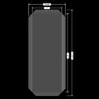 10 Pack Flat Shaker Covers for Card Making 3"x8" Slimline Flat Shaker Covers for Shaker Cards Making Plastic Transparent Shaker Creator Acetate Sheets Arts Crafts Projects DIYScrapbooking Supplies