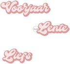 DzIxY Dutch Words Lente Liefs Voorjaar Metal Cutting Dies for Card Making Kit Embossing Paper Die Cuts Set Scrapbook Stencils Supplies Machine Templates