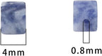 Natural Blue Sodalite Square Stone Beads 4x4mm 85pcs Cube Loose Semi Gemstone Beads for Jewelry Making Design