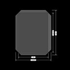 10 Pack Flat Shaker Covers for Card Making - 4"x5.25" Rectangle Plastic Transparent Shaker Creator Acetate Sheets for Arts & Crafts Projects DIY Scrapbooking Supplies