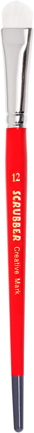 Creative Mark Scrubber Watercolor Brushes - Professional Watercolor Brushes for Scrubbing, Blotting, Re-Shaping Edges, and More! - # 12-2 Pack