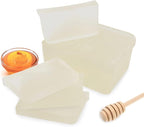 Primal Elements Honey Soap Base - Moisturizing Melt and Pour Glycerin Soap Base for Crafting and Soap Making, Easy to Cut - 10 Pound