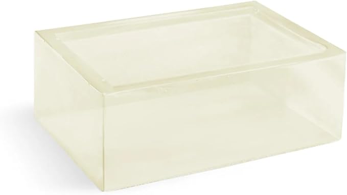 Crafter's Choice Detergent Free Melt and Pour Soap Base for Soap Making and DIY Crafting Projects, SLS/SLES Free, 2LB Block (Clear)