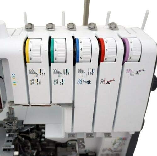 Bernette B48 Funlock Serger Coverstitch Overlock Machine | Heavy Duty Sewing Quilting Performance for Beginners and Professionals | 23 Stitches LED Light 1300 SPM Easy Threading Knife Control