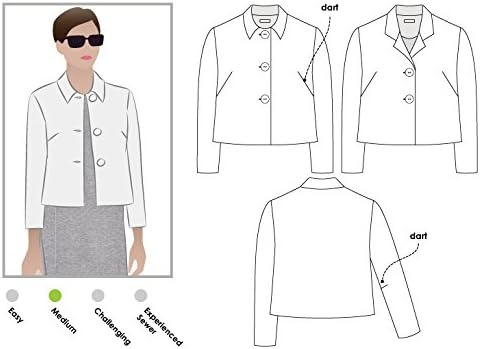 Style Arc Sewing Pattern - Harriet Jacket (Sizes 04-16)