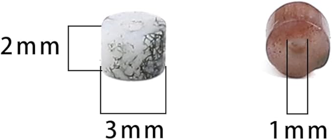 Natural Indian Agate Spacer Beads Caps Flat Round Loose Beads for Beading Jewelry Making 3mmx2mm 38cm