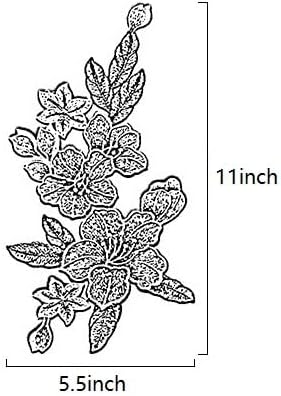 Sew on Lily Floral Patches, Embroidered Flower Appliques for DIY Clothing, Jackets, Jeans, Backpacks, Hats, Arts Craft Sew Making (Pink Lily)