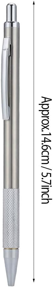 2-Color Glass Cutting Tool for Jewelry and Metal, Carbide Scriber Engraver Pen for Lettering and Engraving, Silver Version