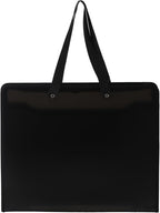 Shulaner Plastic Art Portfolio Folder with Zipper and Handle 17 x 14 inches Large Waterproof Bag Artwork Storage Container for Drawing Sketch Photography Poster Files Document, Black