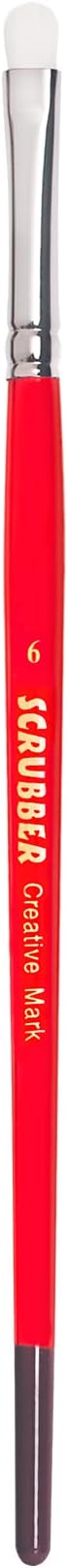 Creative Mark Scrubber Watercolor Brushes - Professional Watercolor Brushes for Scrubbing, Blotting, Re-Shaping Edges, and More! - # 6-2 Pack