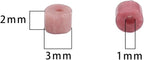 Natural Rhodochrosite Spacer Beads Caps Flat Round Loose Beads for Beading Jewelry Making 3mmx2mm 38cm