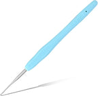 0.5 mm Crochet Hook, Ergonomic Handle for Arthritic Hands, Extra Long  Knitting Needles for Beginners and Crocheting Yarn (0.5 mm)