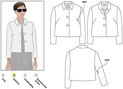 Style Arc Sewing Pattern - Harriet Jacket (Sizes 18-30)