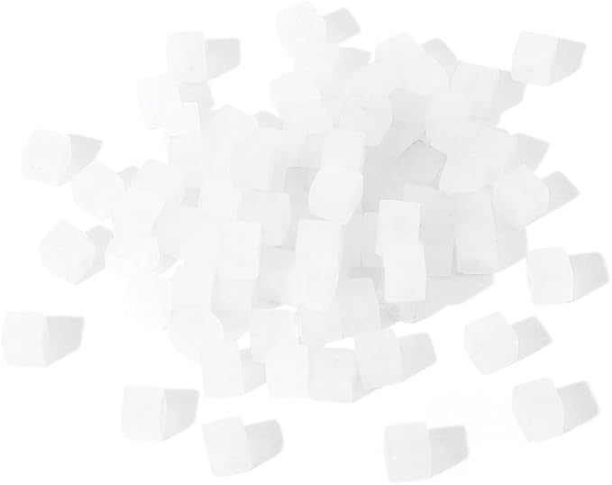 Natural White Agate Square Stone Beads 4x4mm 85pcs Cube Loose Semi Gemstone Beads for Jewelry Making Design